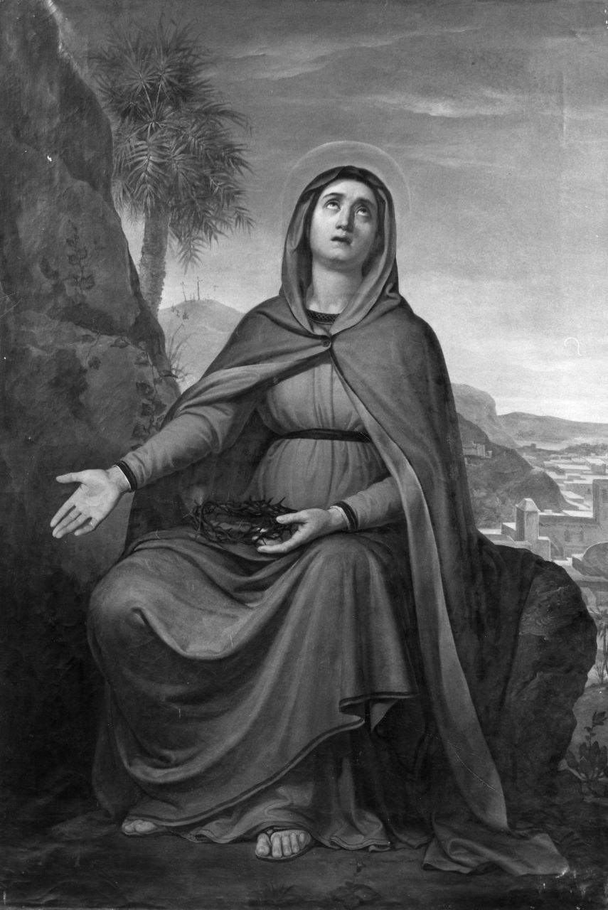 Madonna Addolorata (dipinto) di Sanesi Nicola (sec. XIX)