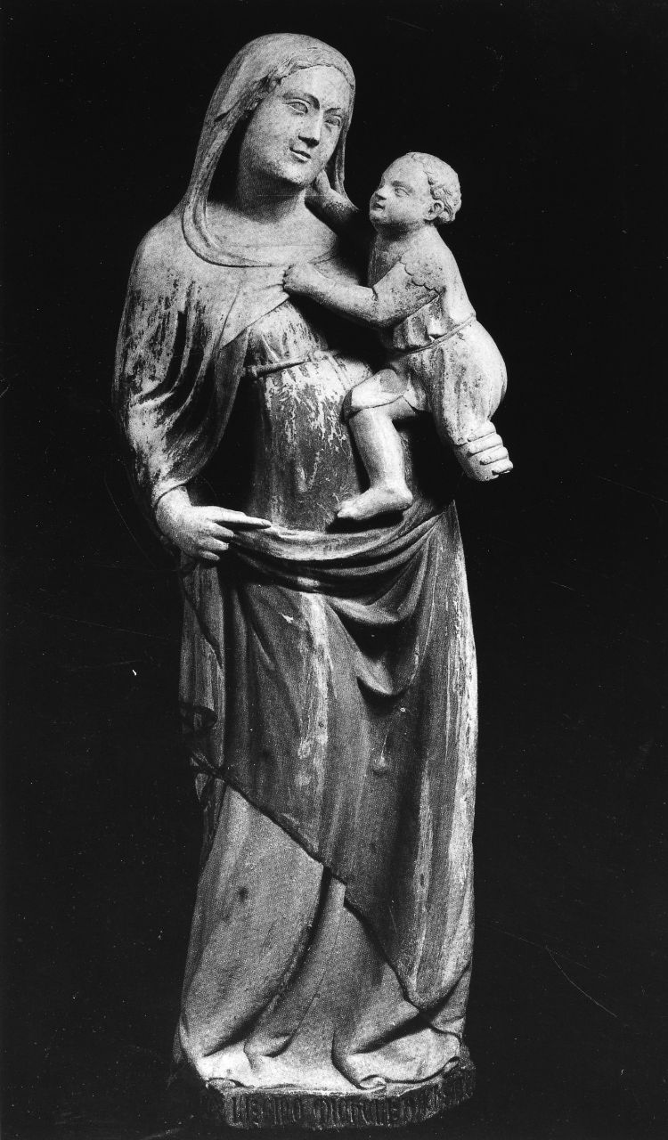 Madonna con Bambino (scultura) di Micheli Gino (sec. XIV)