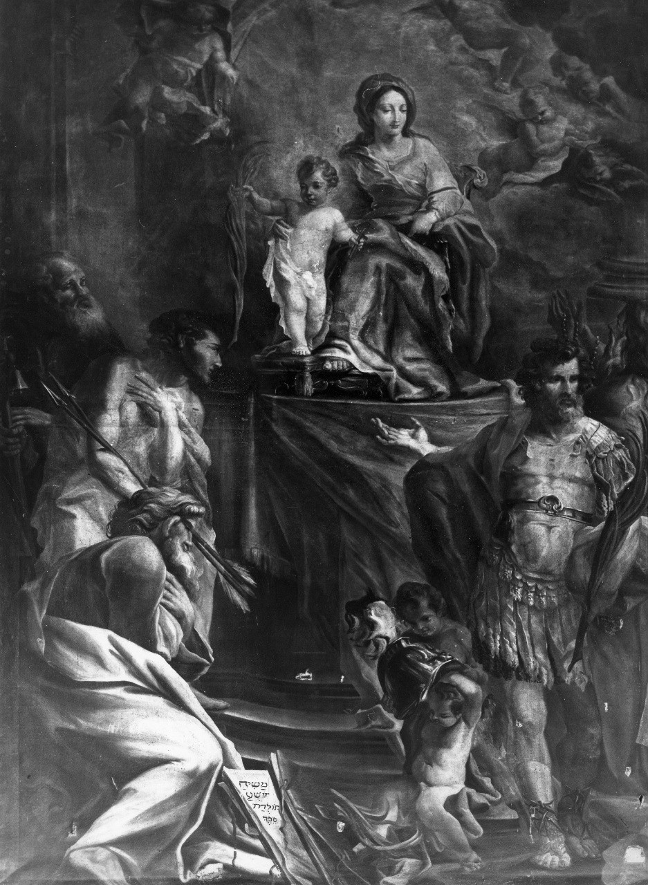 Madonna con Bambino e Santi (dipinto) di Giusti Gregorio di Orazio (sec. XVIII)
