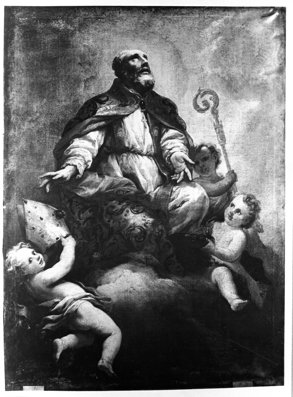 San Liborio in gloria tra angeli (dipinto) di Dandini Pietro (attribuito) (fine sec. XVII)