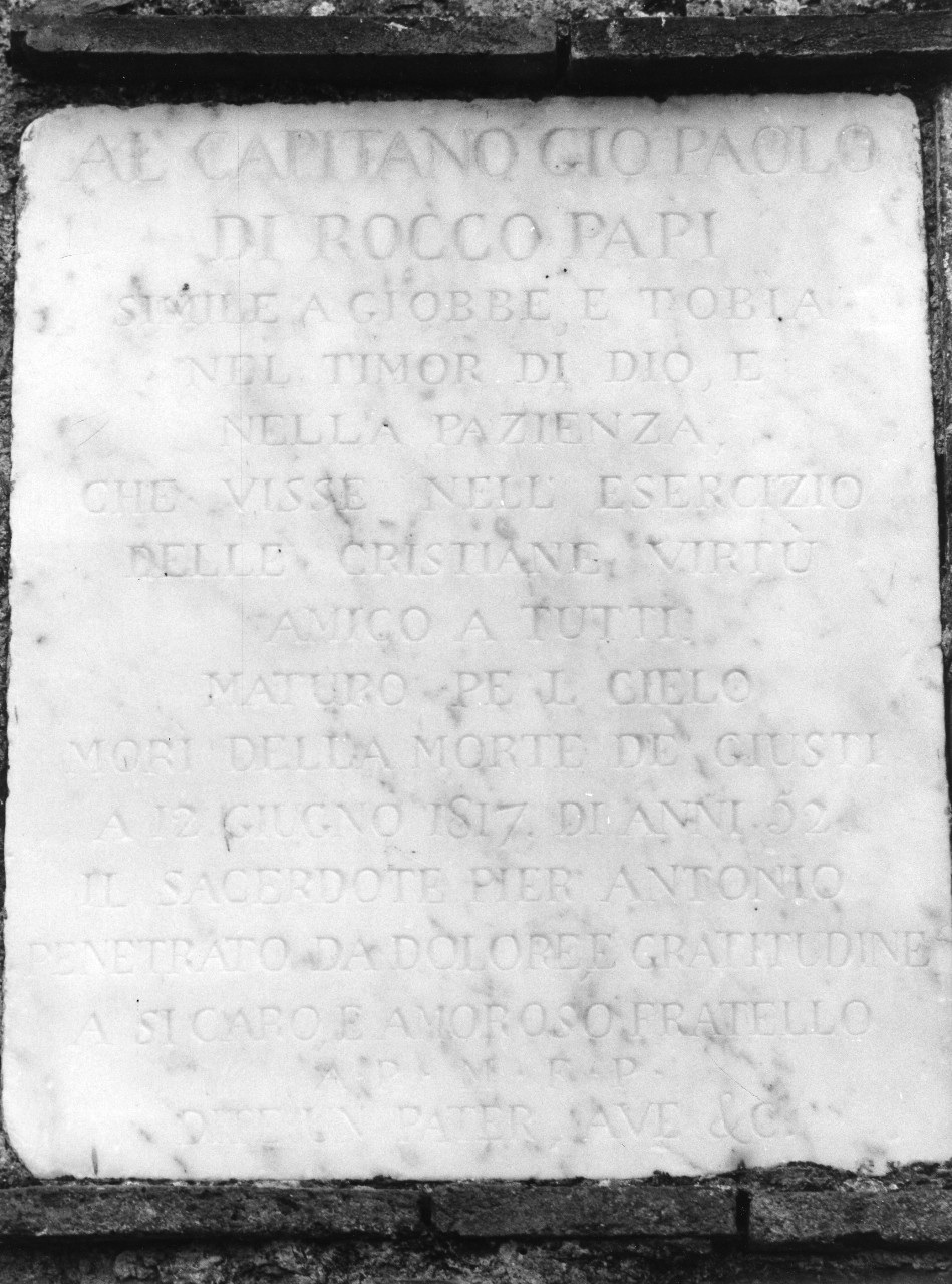 lapide - bottega toscana (sec. XIX)