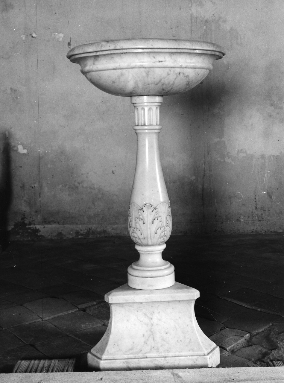 acquasantiera, serie - bottega toscana (sec. XX)