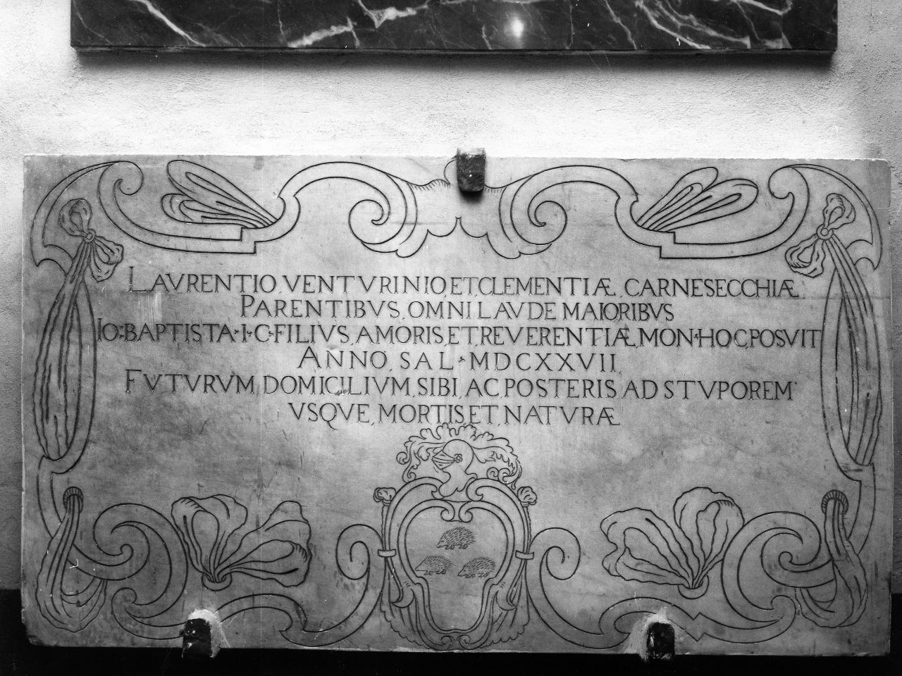 lapide - bottega toscana (sec. XVII)