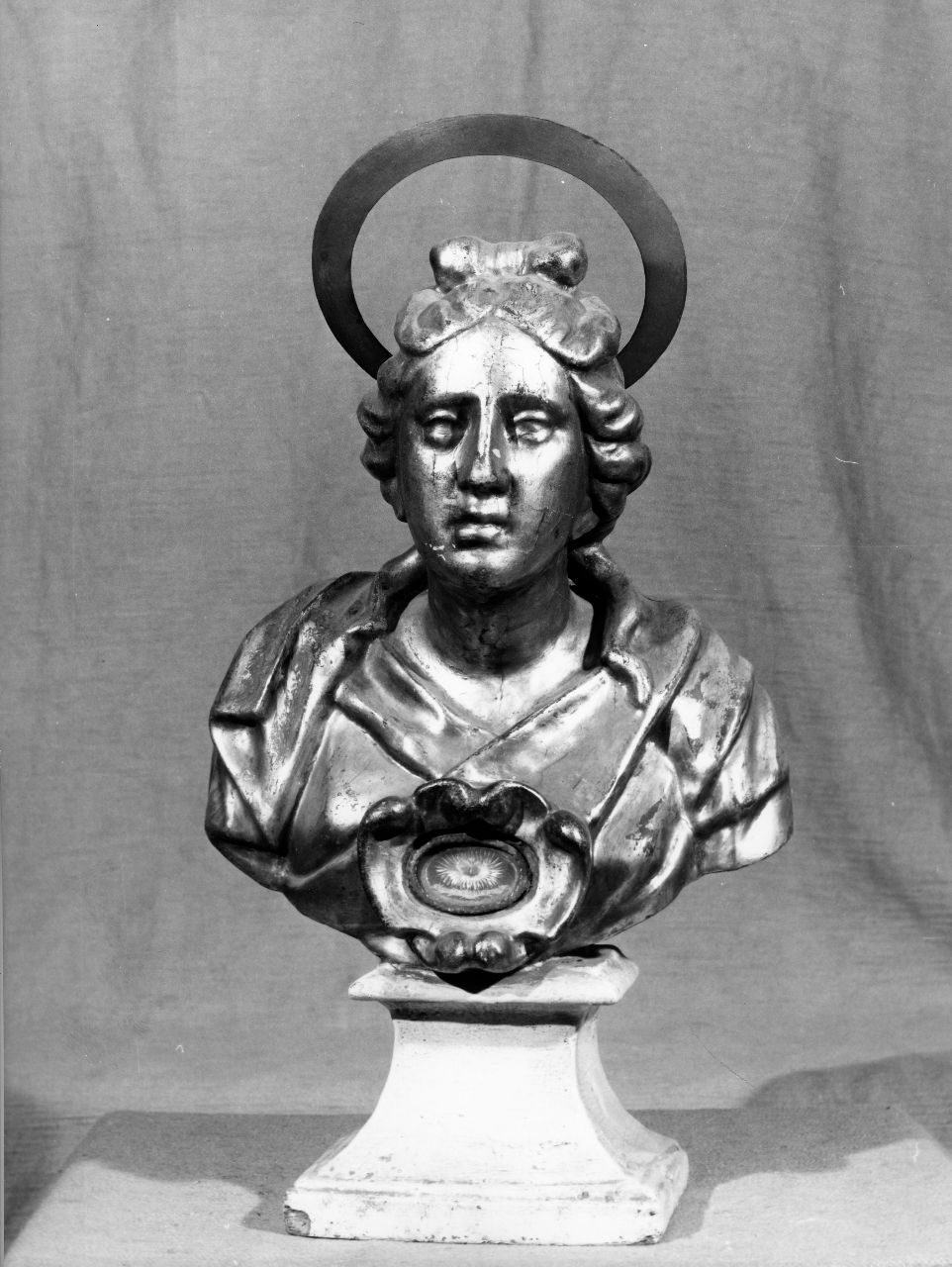 Santa Lucia (reliquiario - a busto, pendant) - ambito toscano (inizio sec. XVIII)
