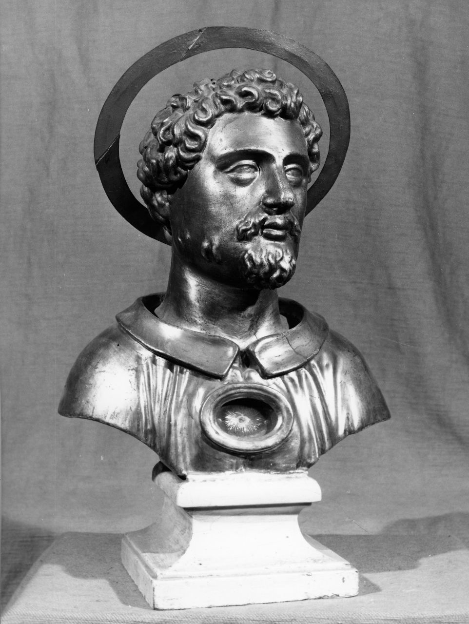 Santo (reliquiario - a busto) - bottega toscana (inizio sec. XVIII)