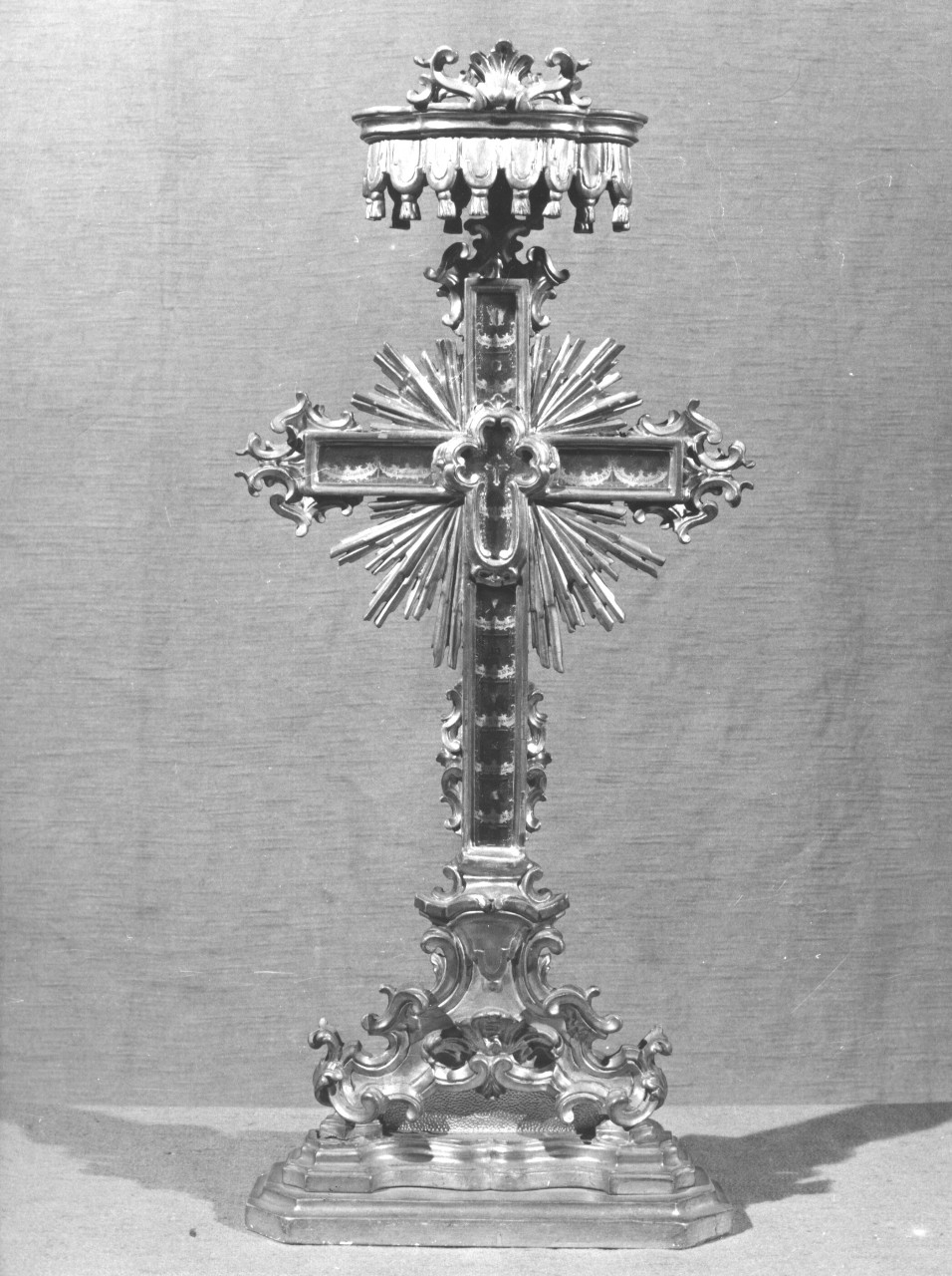 reliquiario - a ostensorio - bottega toscana (metà sec. XVIII)