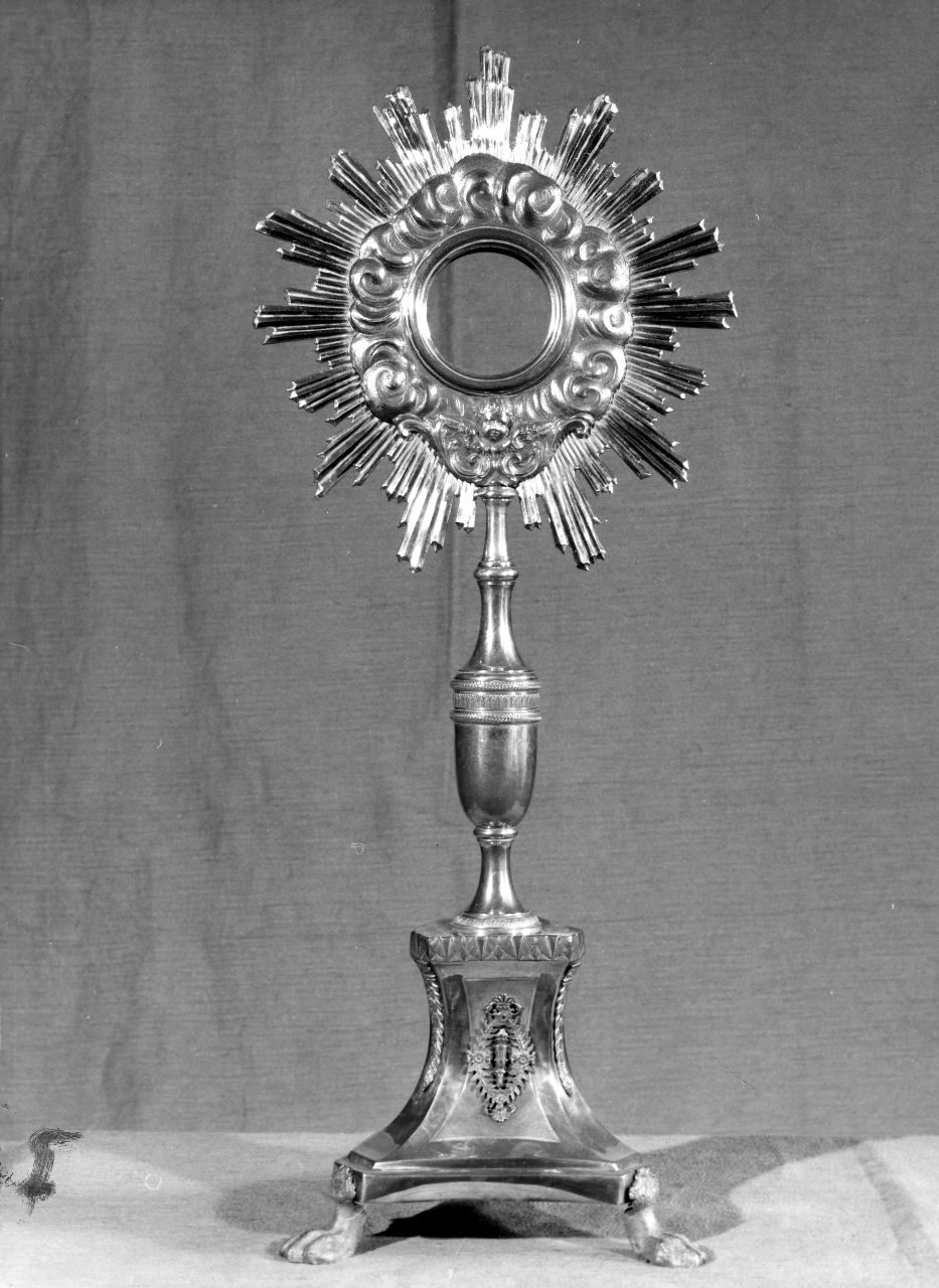 ostensorio - a raggiera - bottega toscana (sec. XIX)