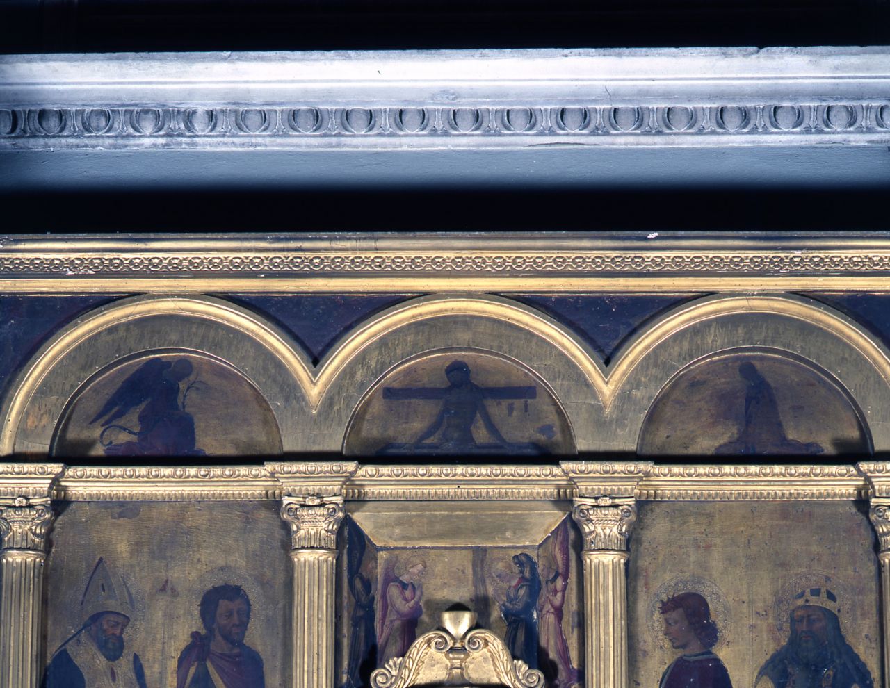 Annunciazione, Cristo in pietà (dipinto) di Neri di Bicci (sec. XV, sec. XVI, sec. XVI)