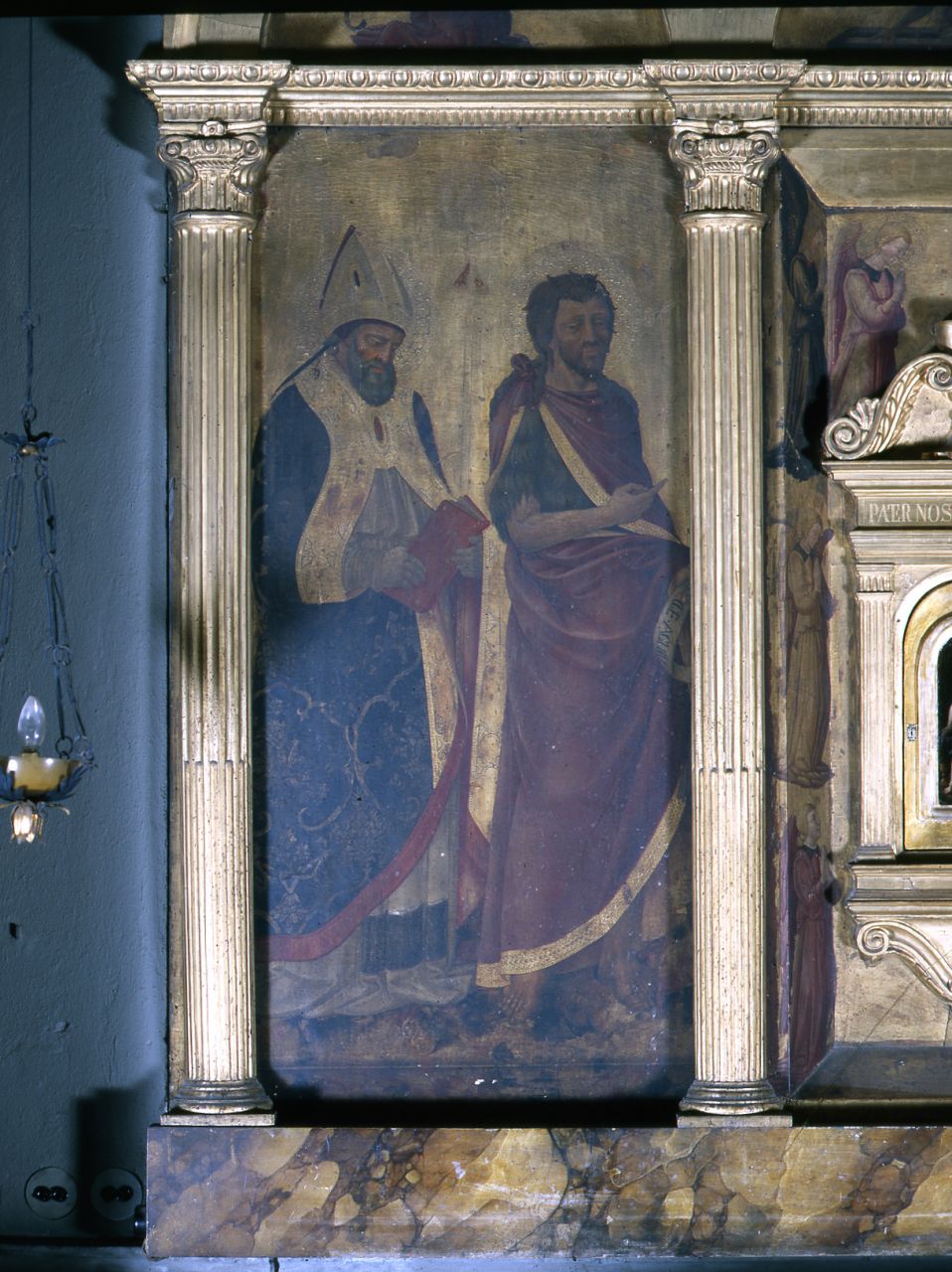 Sant'Agostino e San Giovanni Battista (dipinto) di Neri di Bicci (sec. XV, sec. XVI, sec. XVI)