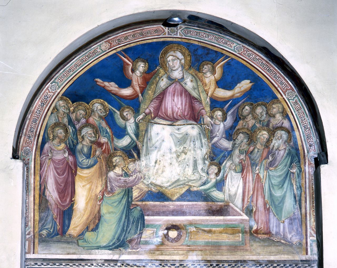 Madonna della Cintola, assunzione della Madonna (dipinto) di Stefano d'Antonio di Vanni (sec. XV)