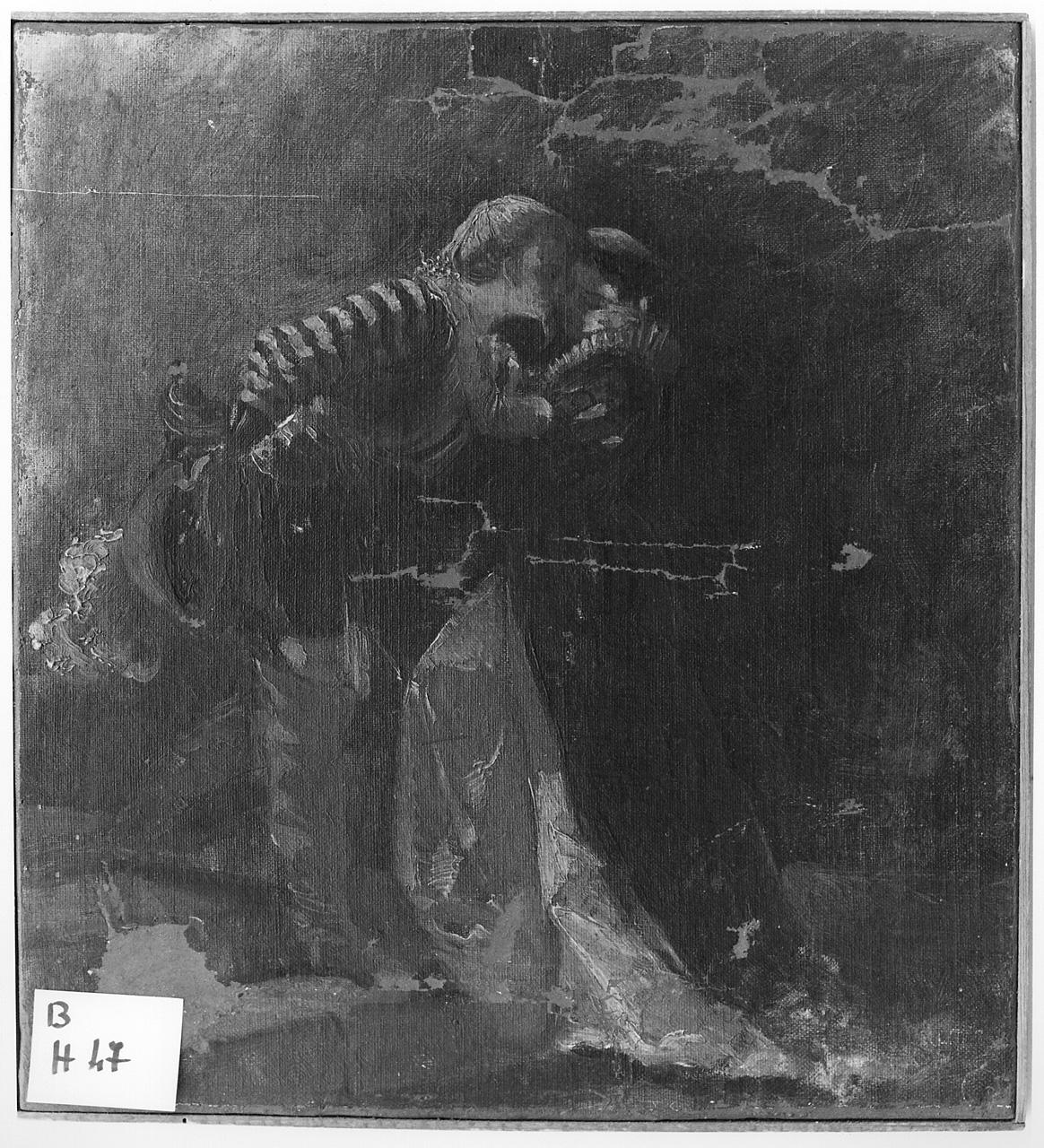 giovani amanti (dipinto) - ambito lombardo (seconda metà sec. XIX)