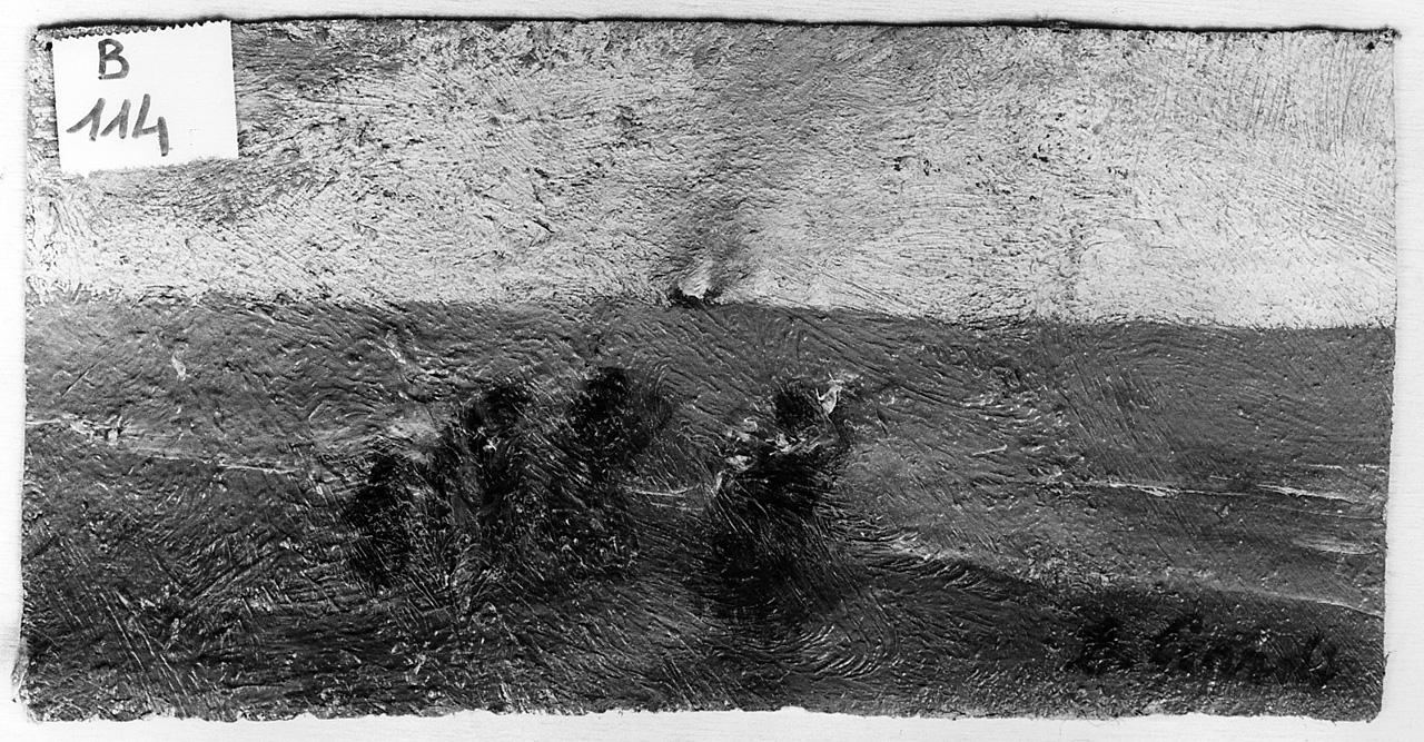 paesaggio marino (dipinto) - ambito romano (ultimo quarto sec. XIX)