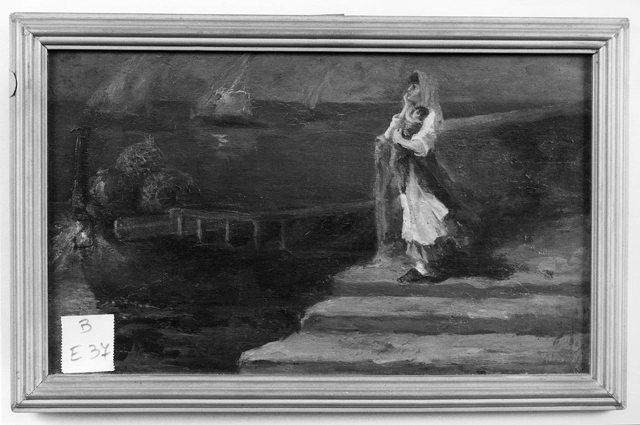 paesaggio marino (dipinto) - ambito napoletano (inizio sec. XX)