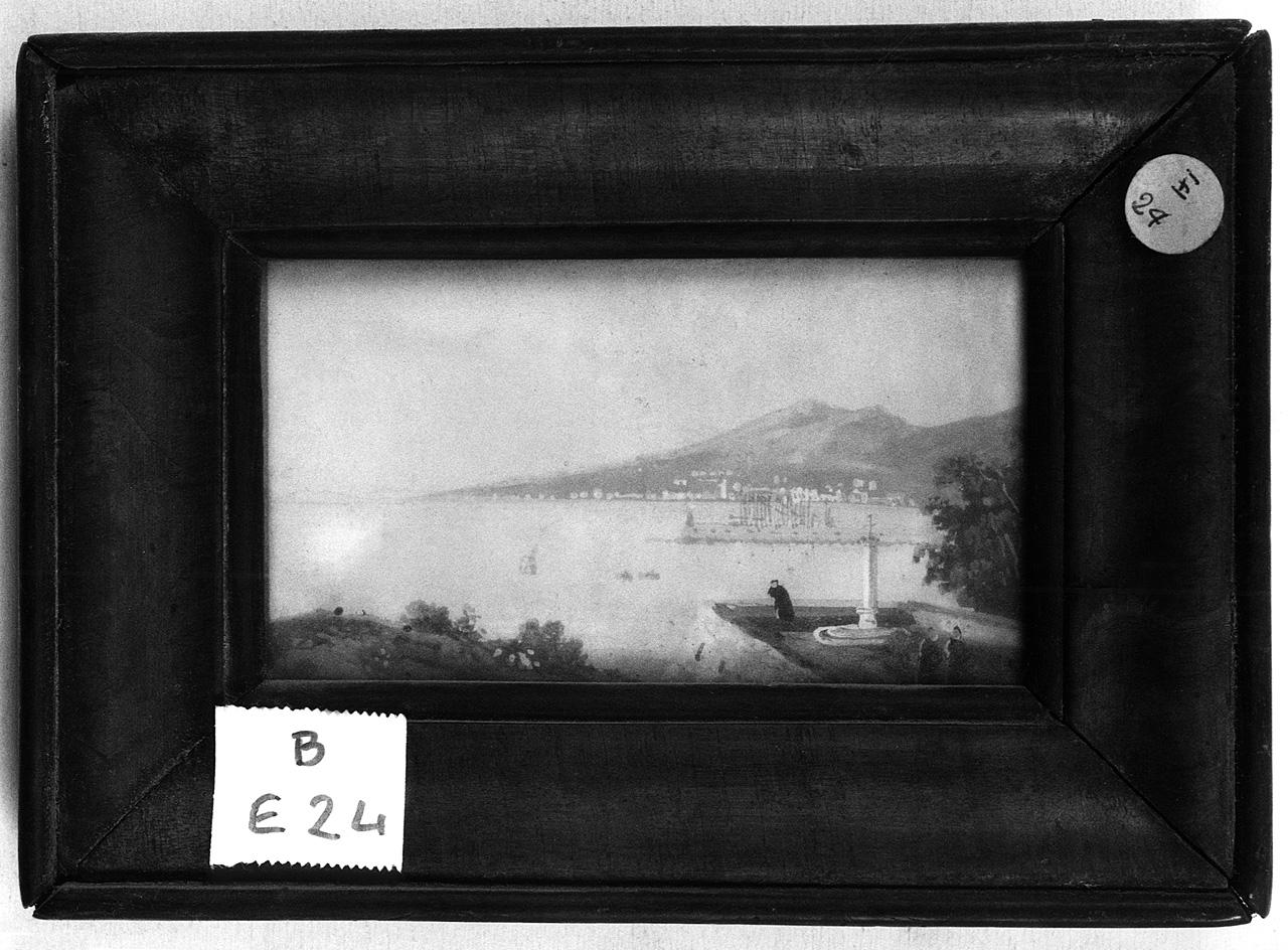 paesaggio marino (dipinto) - ambito romano (seconda metà sec. XIX)