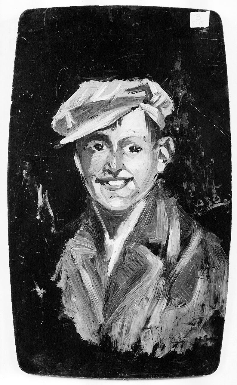 ritratto d'uomo (dipinto) - ambito romano (sec. XX)