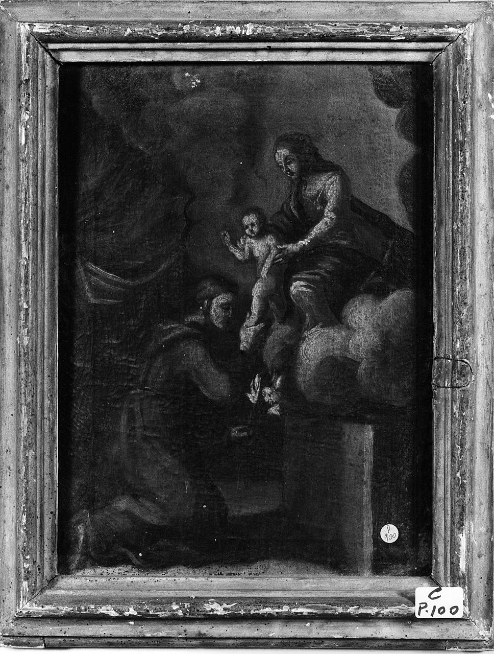 apparizione della Madonna con Bambino a Sant'Antonio da Padova (dipinto) - ambito toscano (ultimo quarto sec. XVI)