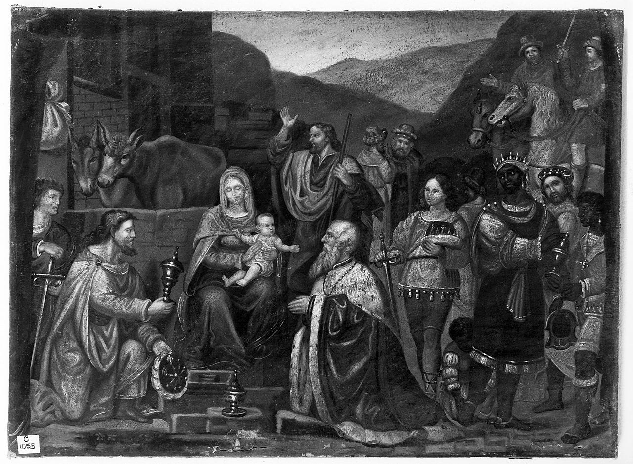 adorazione dei Re Magi (dipinto) - ambito romano (seconda metà sec. XVIII)