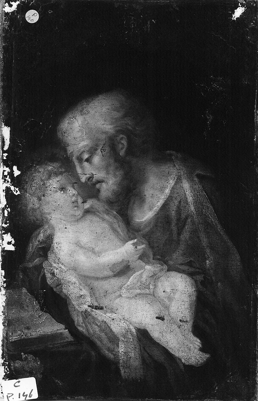 San Giuseppe e Gesù Bambino (dipinto) - ambito romano (seconda metà sec. XVIII)