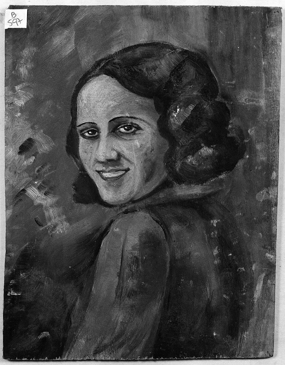 ritratto di donna (dipinto) - ambito italiano (secondo quarto sec. XX)