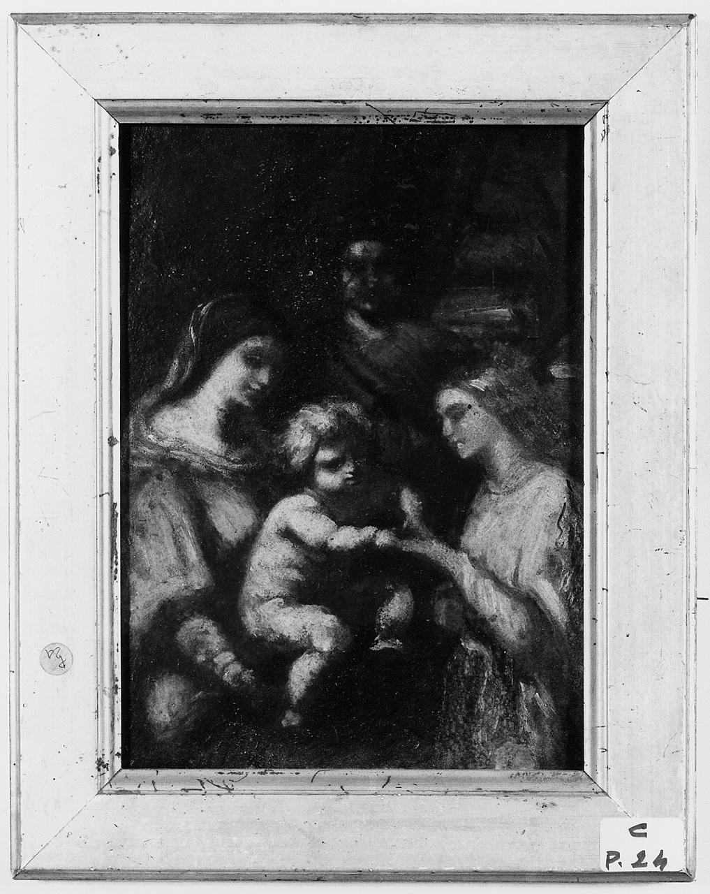 matrimonio mistico di Santa Caterina da Siena (dipinto) - ambito romano (seconda metà sec. XVII)