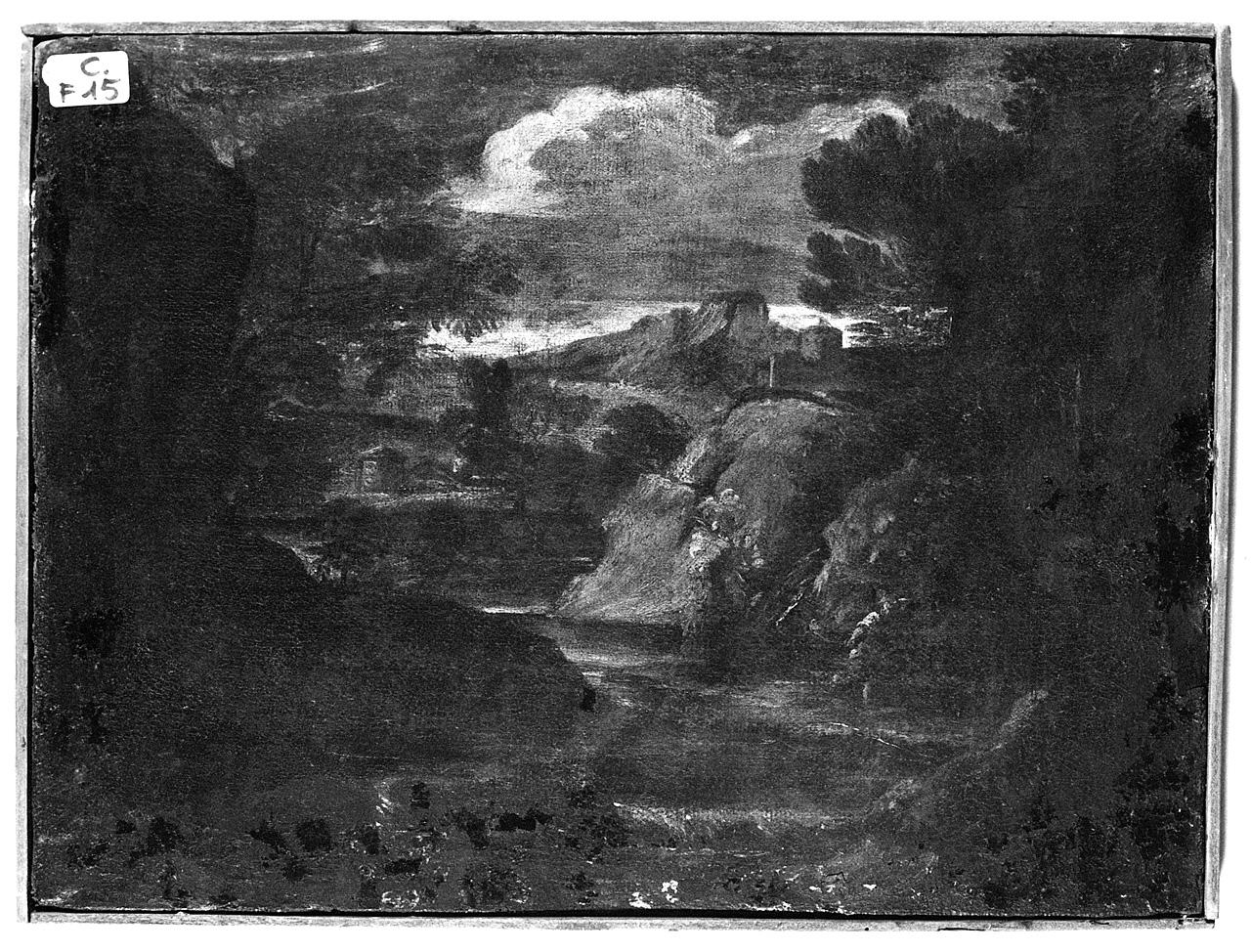 paesaggio (dipinto) - ambito romano (seconda metà sec. XVII)