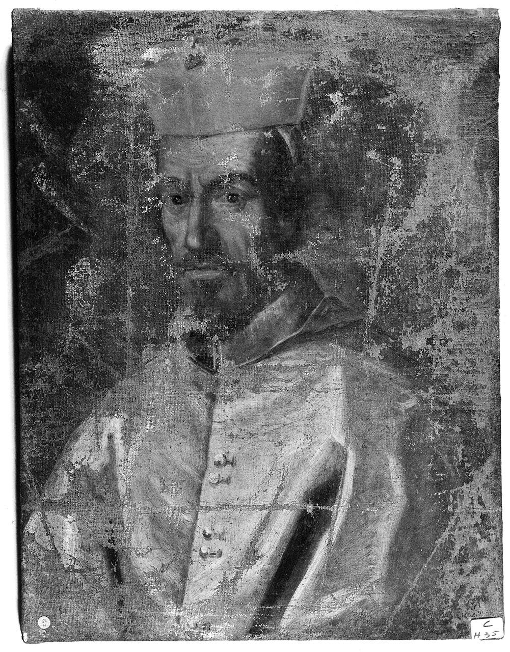 ritratto di cardinale (dipinto) - ambito romano (seconda metà sec. XVIII)