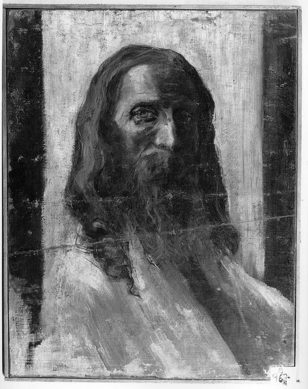 figura maschile (dipinto) - ambito romano (fine/inizio secc. XIX/ XX)