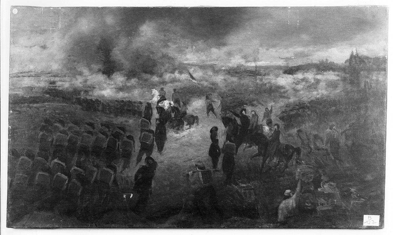 soldati (dipinto) - ambito lombardo (terzo quarto sec. XIX)