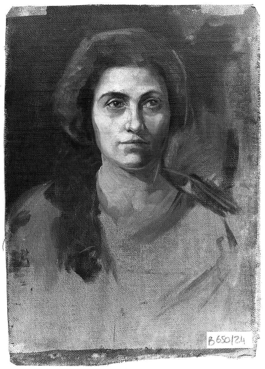 ritratto di donna (dipinto) - ambito romano (prima metà sec. XX)