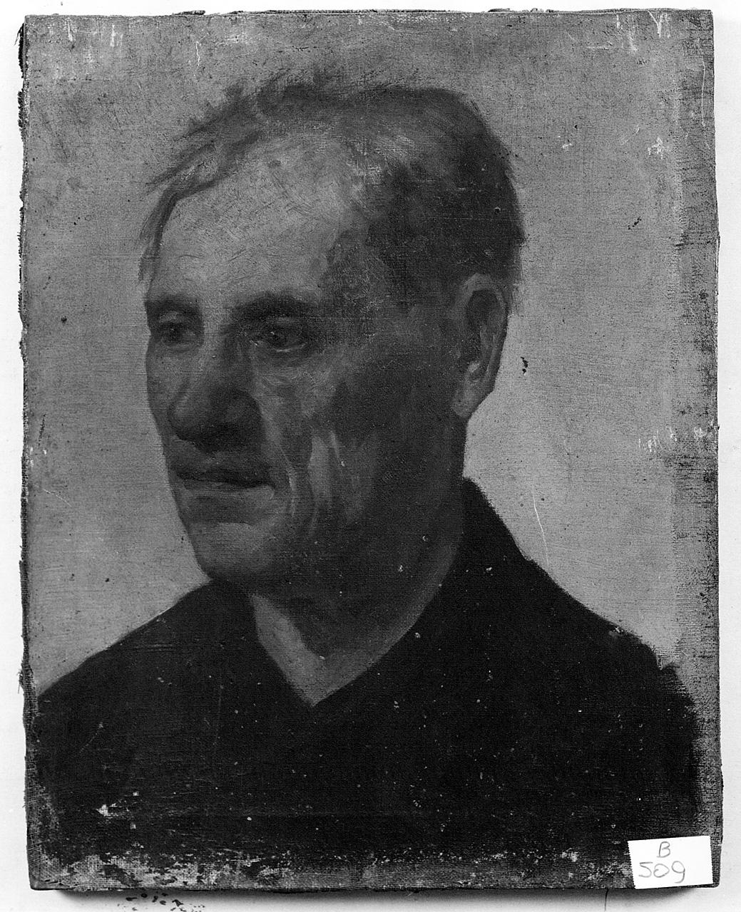 ritratto d'uomo (dipinto) - ambito romano (ultimo quarto sec. XIX)