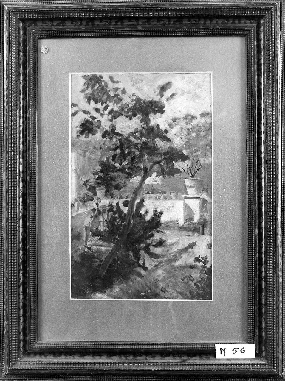 giardino (dipinto) - ambito toscano (ultimo quarto sec. XIX)