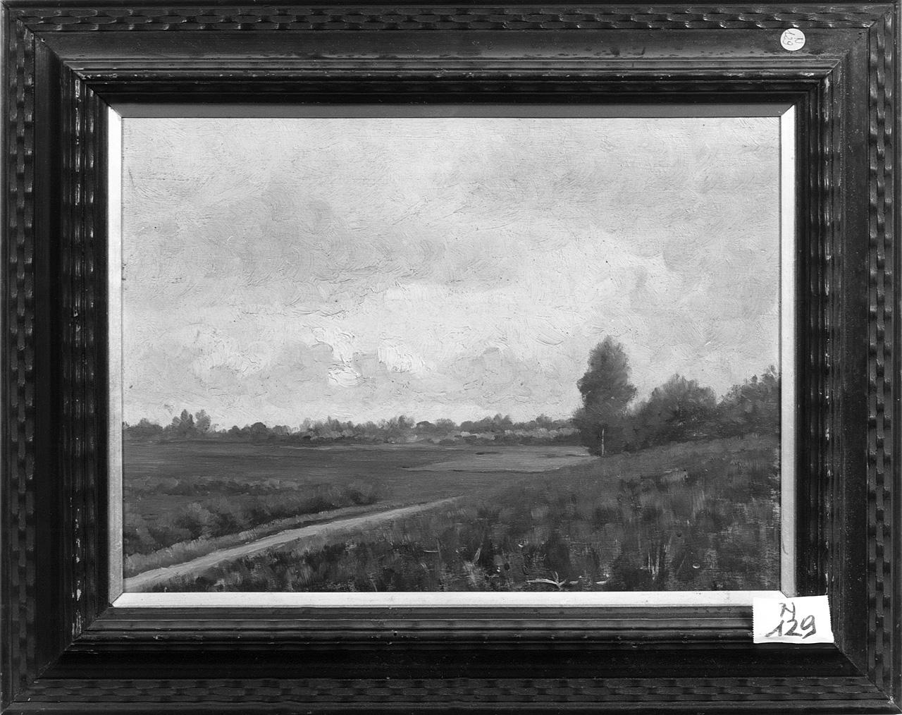 paesaggio (dipinto) - ambito romano (ultimo quarto sec. XIX)