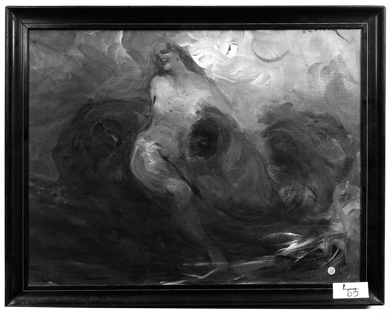 figura femminile nuda (dipinto) - ambito romano (primo quarto sec. XX)