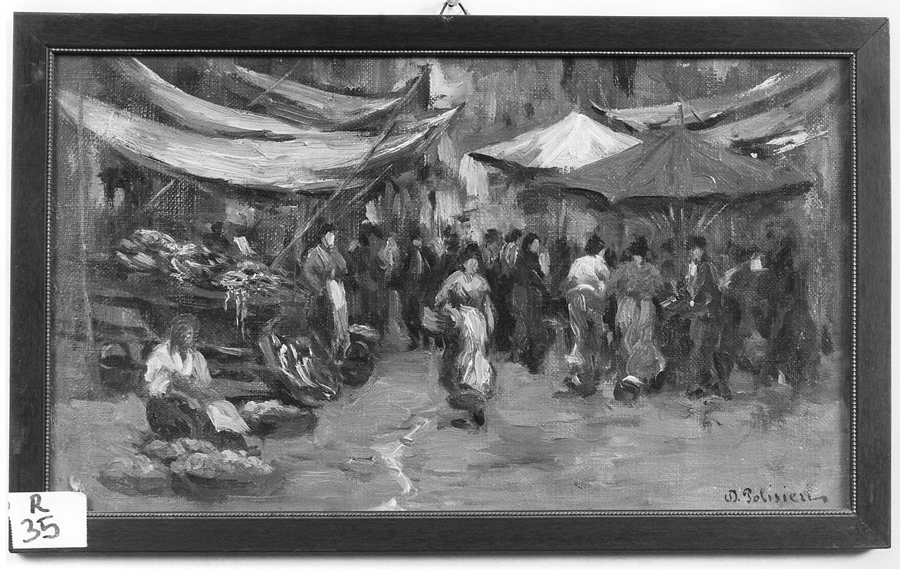 mercato (dipinto) di Polisieri D (seconda metà sec. XIX)