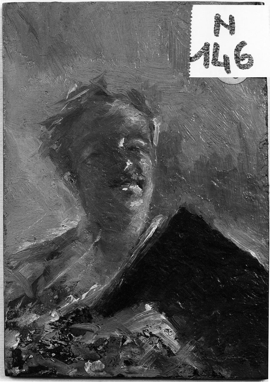 figura maschile (dipinto) - ambito romano (seconda metà sec. XIX)