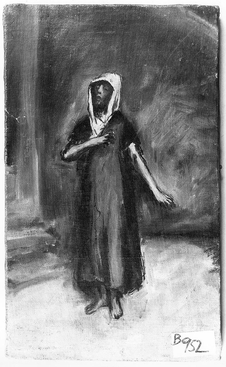 figura femminile (dipinto) - ambito napoletano (inizio sec. XX)