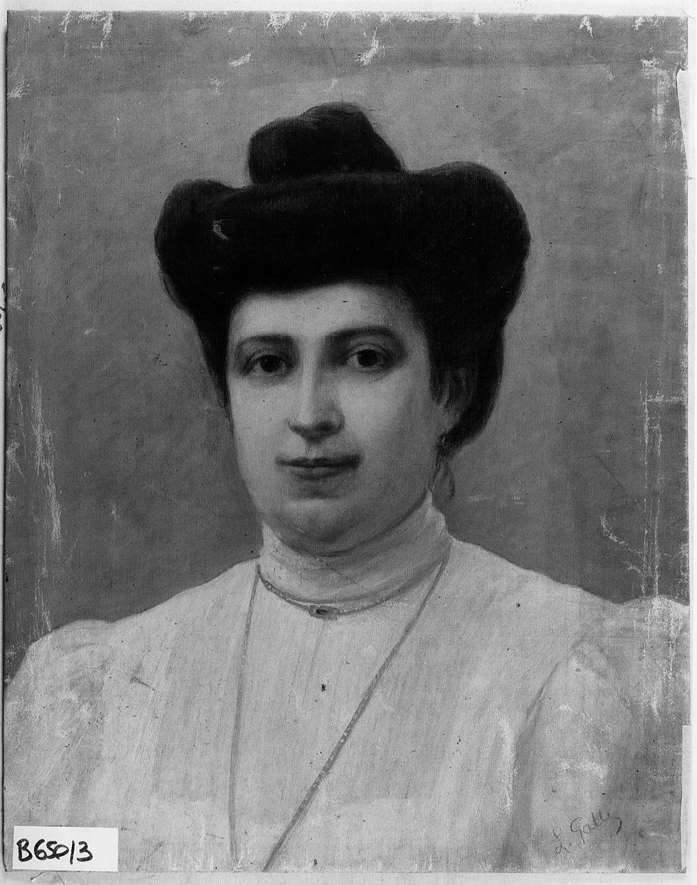 ritratto di donna (dipinto) - ambito romano (inizio sec. XX)