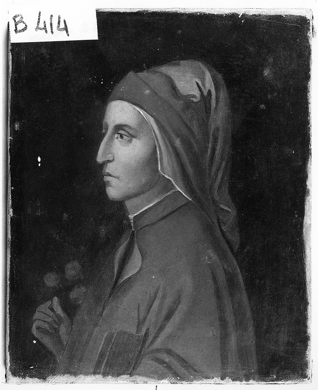 ritratto di Dante Alighieri (dipinto) - ambito romano (seconda metà sec. XIX)