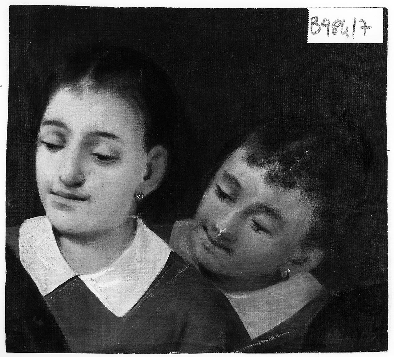 bambini che giocano (dipinto) - ambito romano (ultimo quarto sec. XIX)