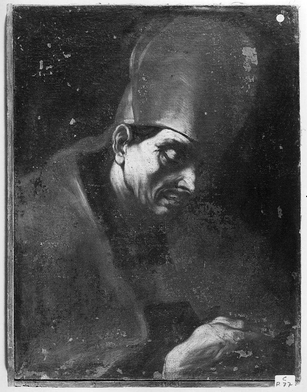 Santo vescovo (dipinto) - ambito napoletano (seconda metà sec. XVII)