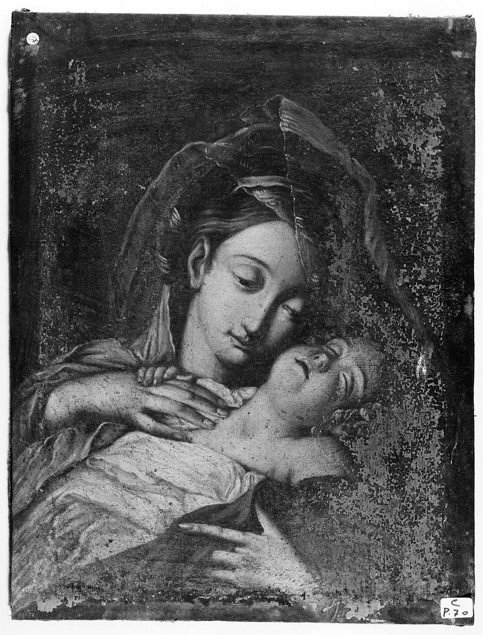 Madonna con Bambino dormiente (dipinto) - ambito romano (metà sec. XVII)