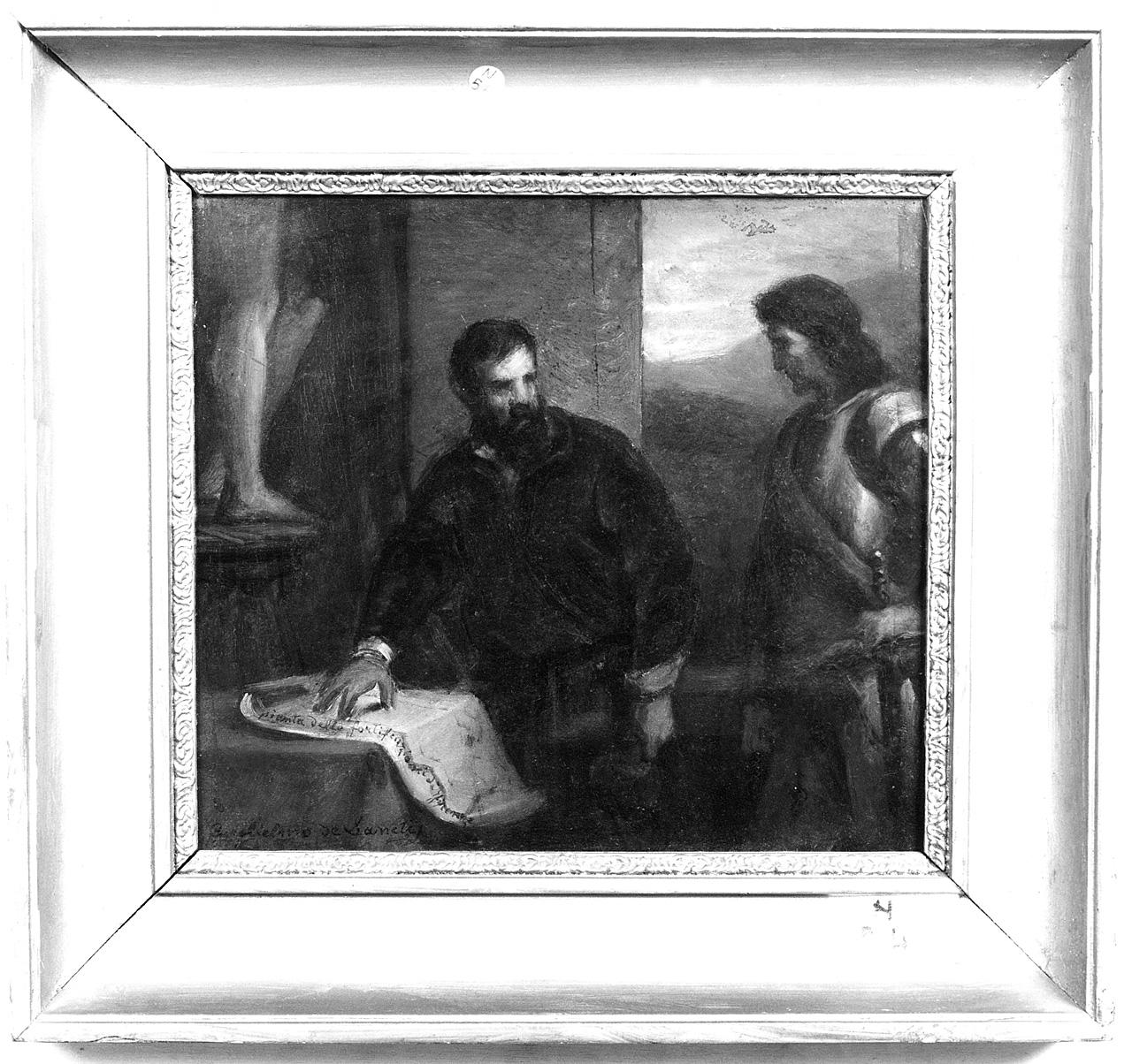 ritratto di Michelangelo (dipinto) di De Sanctis Guglielmo (seconda metà sec. XIX)