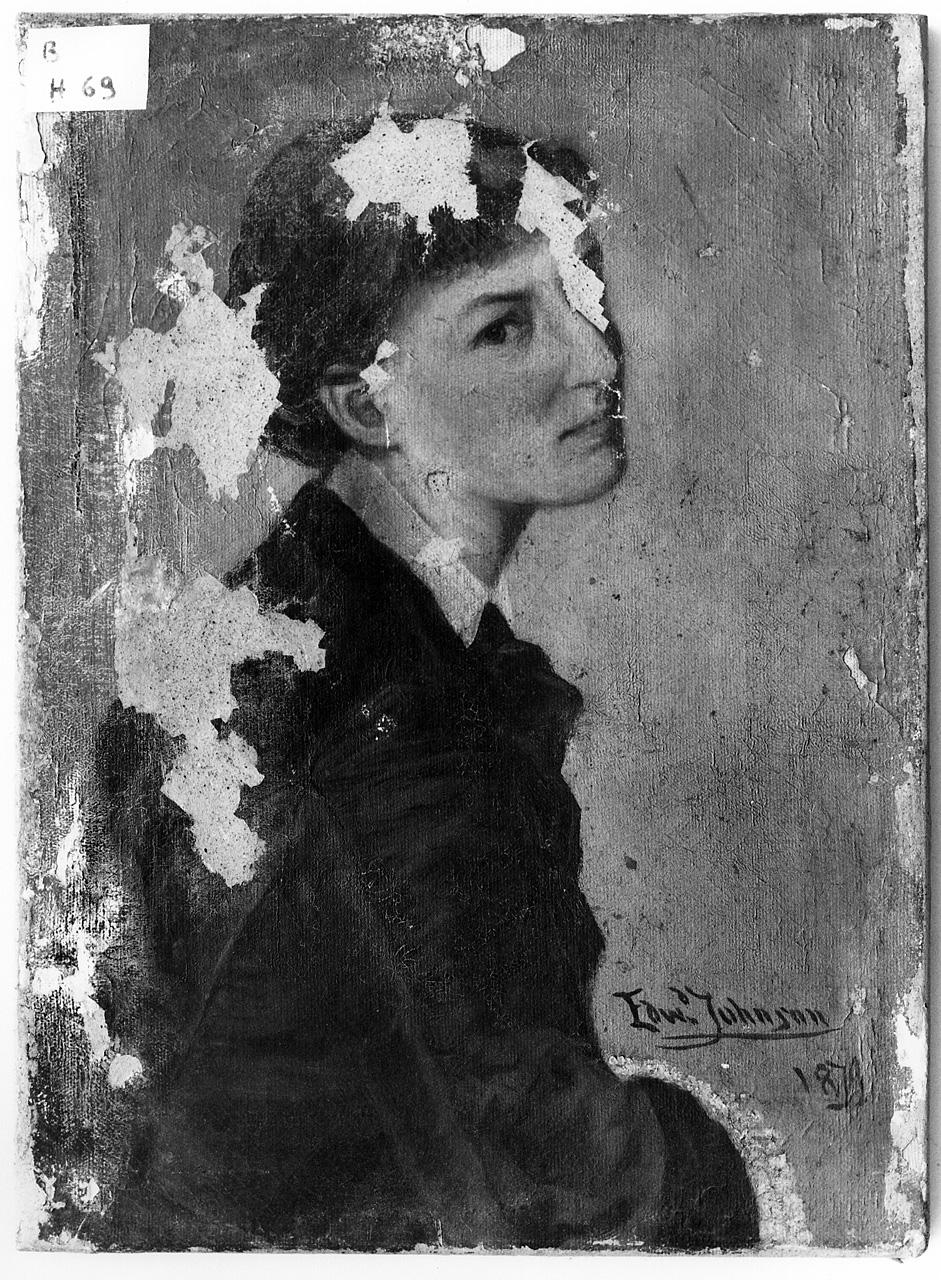 ritratto di donna (dipinto) di Johnson Edward (sec. XIX)