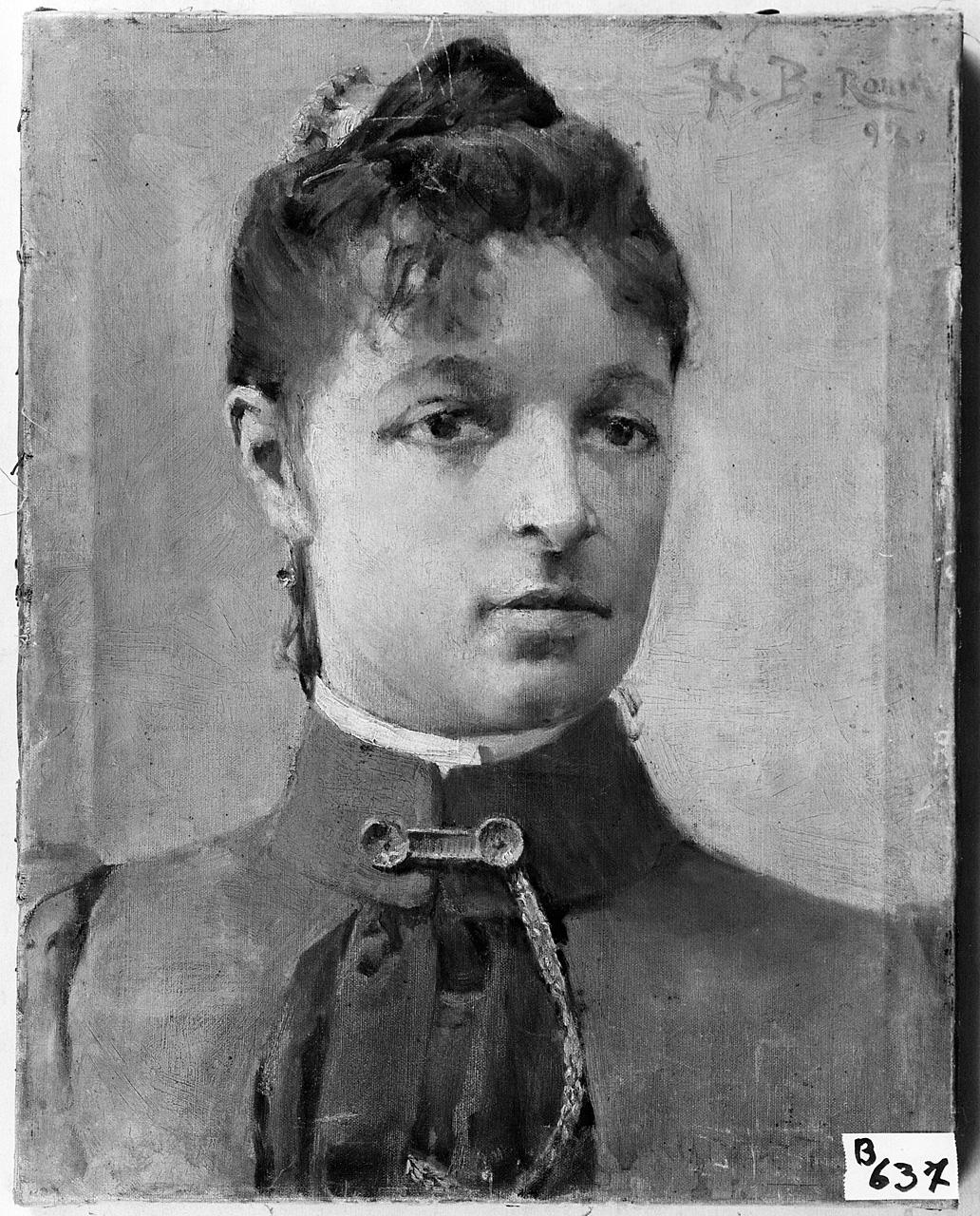 ritratto di donna (dipinto) - ambito romano (sec. XIX)