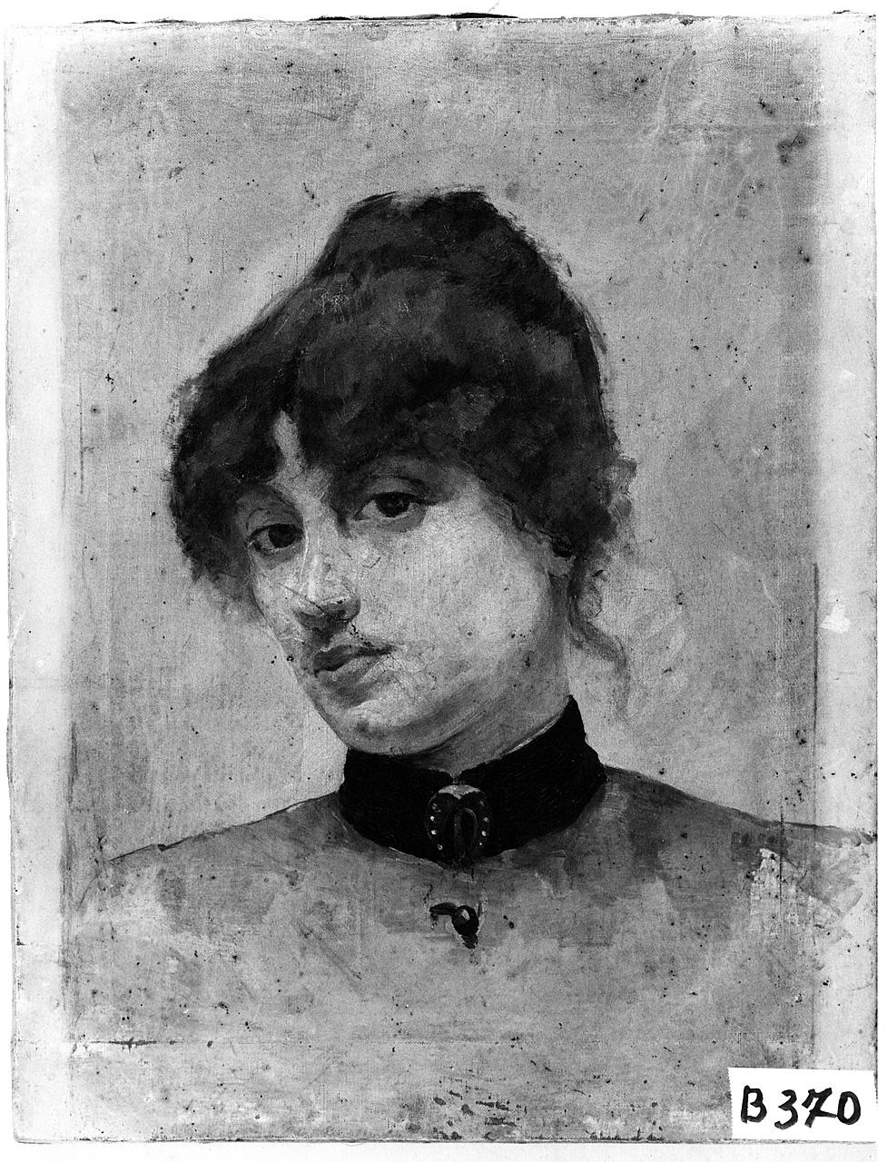 ritratto di donna (dipinto) - ambito romano (fine/inizio secc. XIX/ XX)