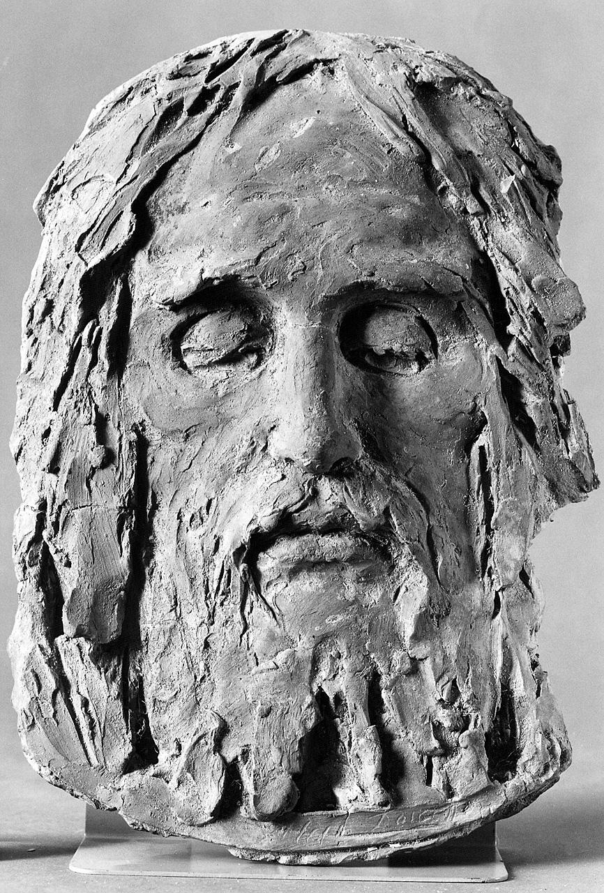 testa di Cristo (rilievo) di Dossena Alceo (sec. XX)