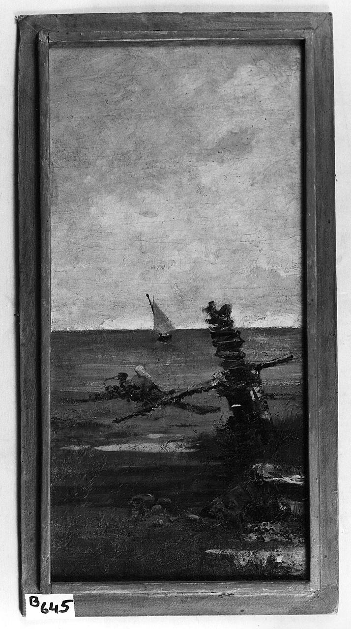 paesaggio marino (dipinto) - ambito romano (prima metà sec. XX)