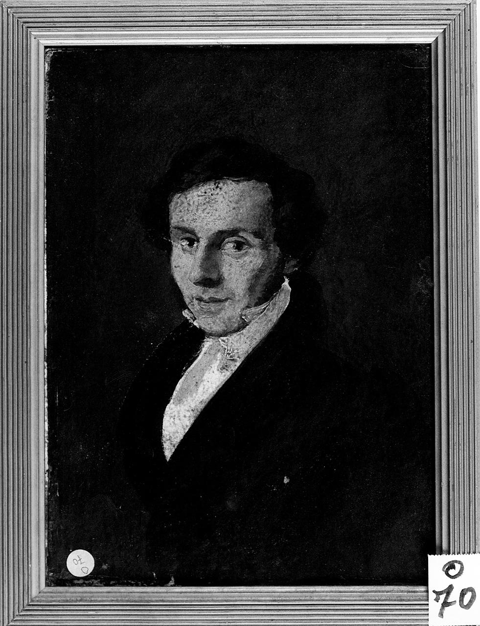 ritratto d'uomo (dipinto) - ambito romano (primo quarto sec. XIX)