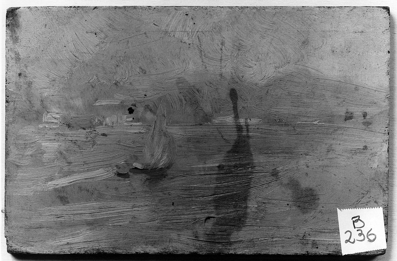 paesaggio marino (dipinto) - ambito romano (fine/inizio secc. XIX/ XX)