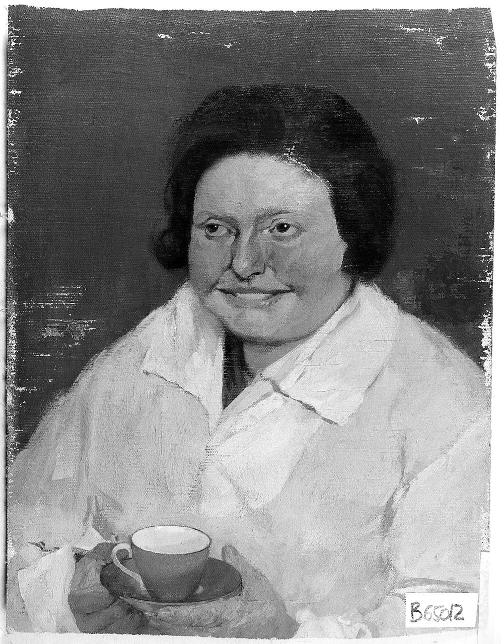 ritratto di donna (dipinto) - ambito romano (primo quarto sec. XX)